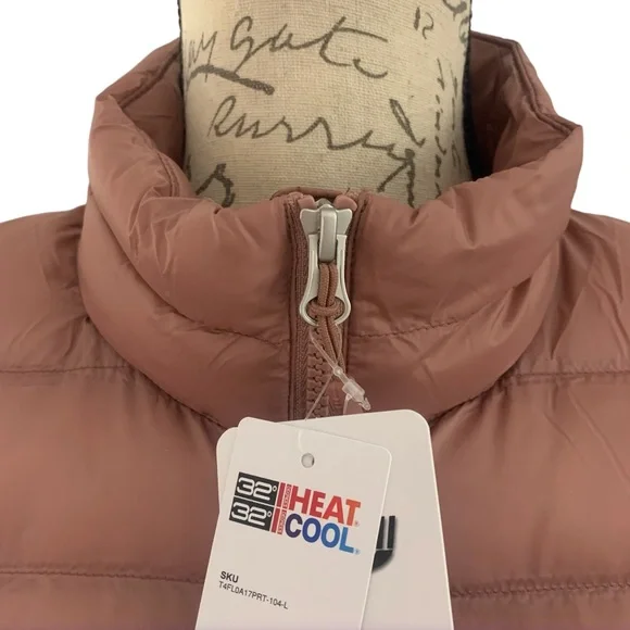 NWT Lightweight Polyfill Packable Puffer Vest Dusty Mauve Large - Picture 4 of 12